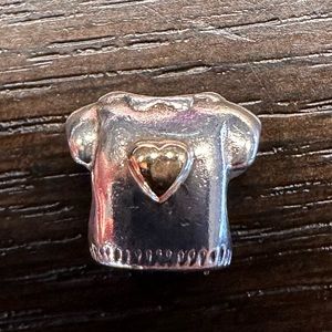 Pandora Gold Heart T-Shirt Shirt Charm